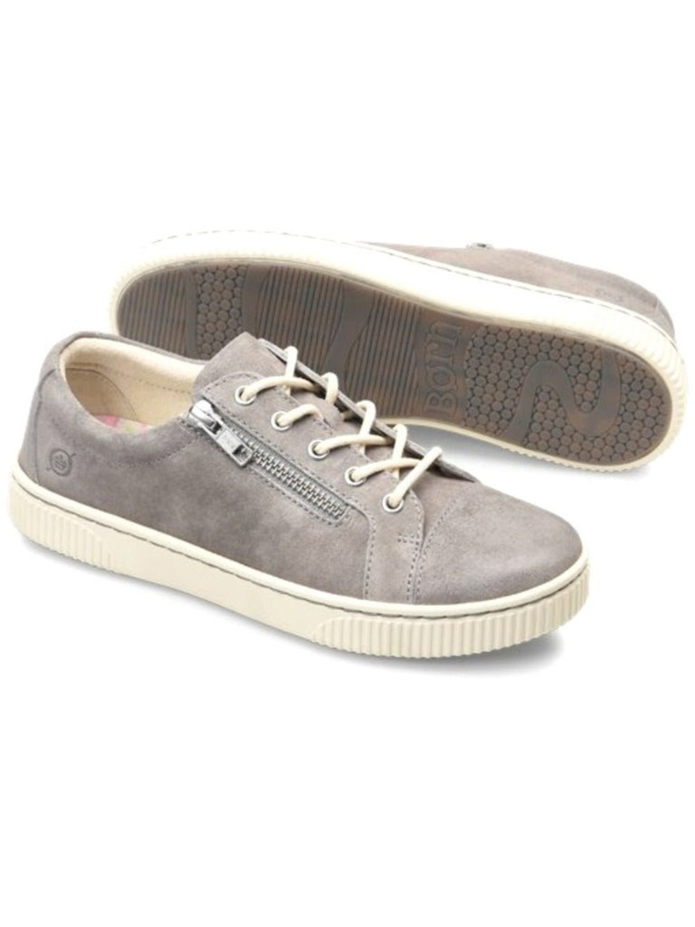 Born Tamara Gray Suede Sneakers Size 9